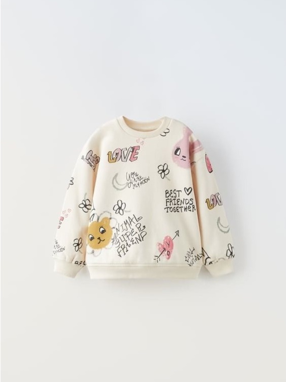 Zara Kids Graphic Sweatsuit Outfit 2pc 5-6yr
